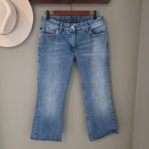 Off-White Flared 5pkt Blue Jeans Size 28